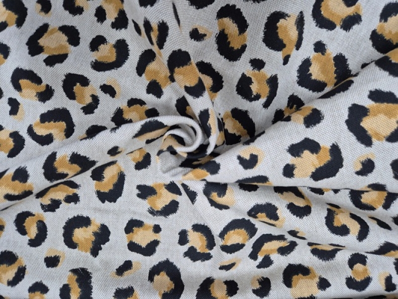 Deko-Stoff- Leopard